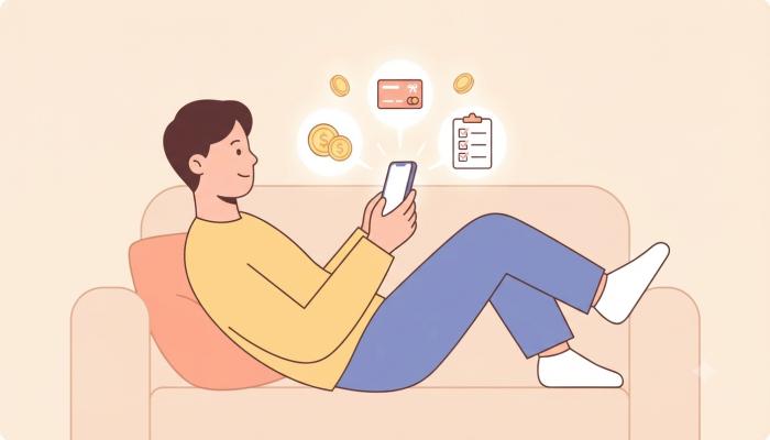 Person using a daily earn money app on Android phone with reward icons