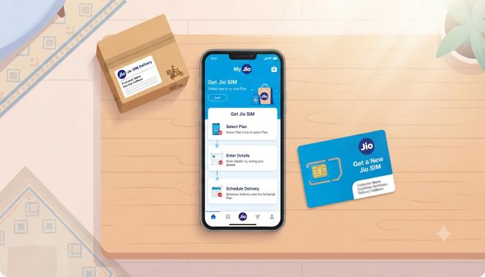 Steps to order new Jio SIM online via MyJio app for home delivery