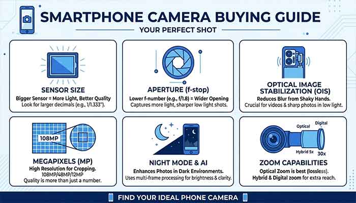 smartphone camera specs that matter for beginners buying guide